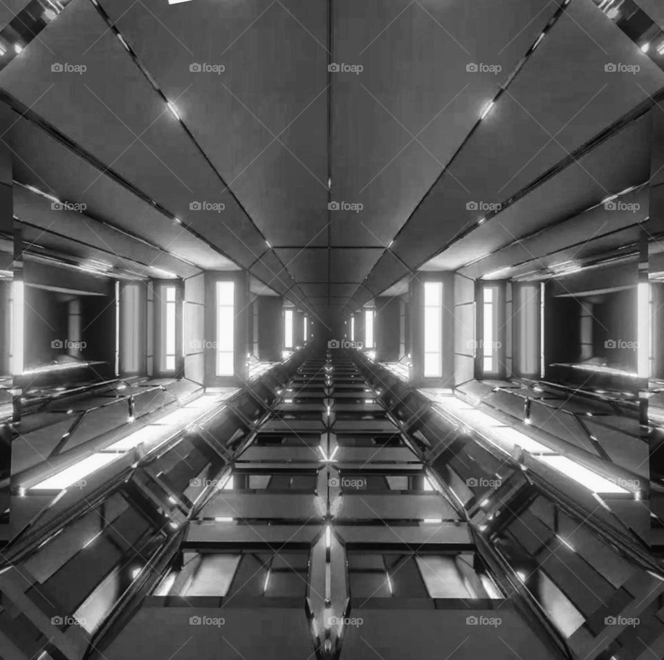 glow of lights in dark