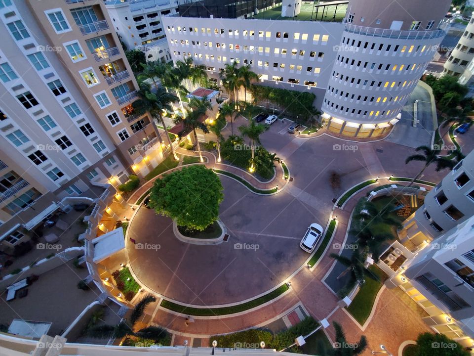 Sunset in old San Juan Puerto Rico
