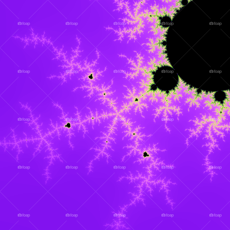 purple fractal. fractal art