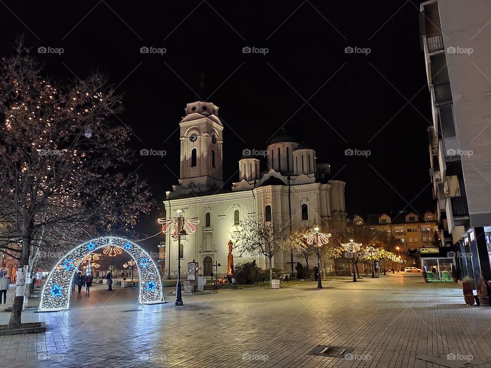 Smederevo Serbia New Year decorations