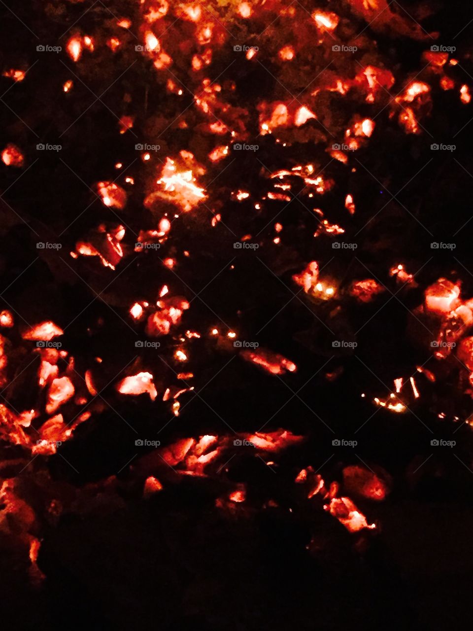 Red hot embers 
