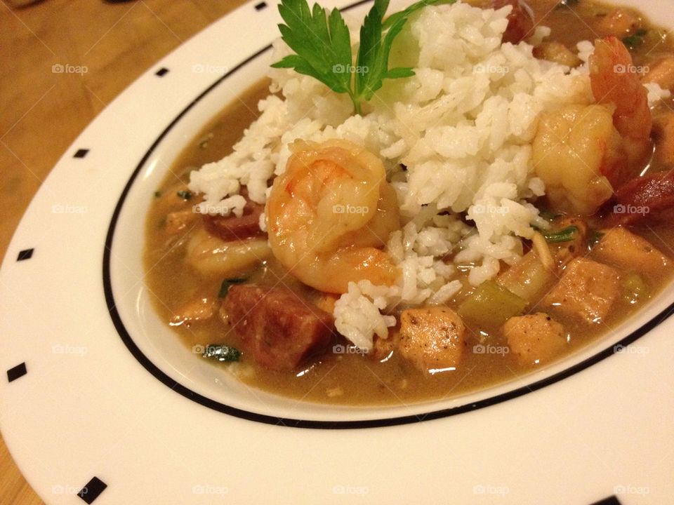 food rice soup shrimp by waynechicago