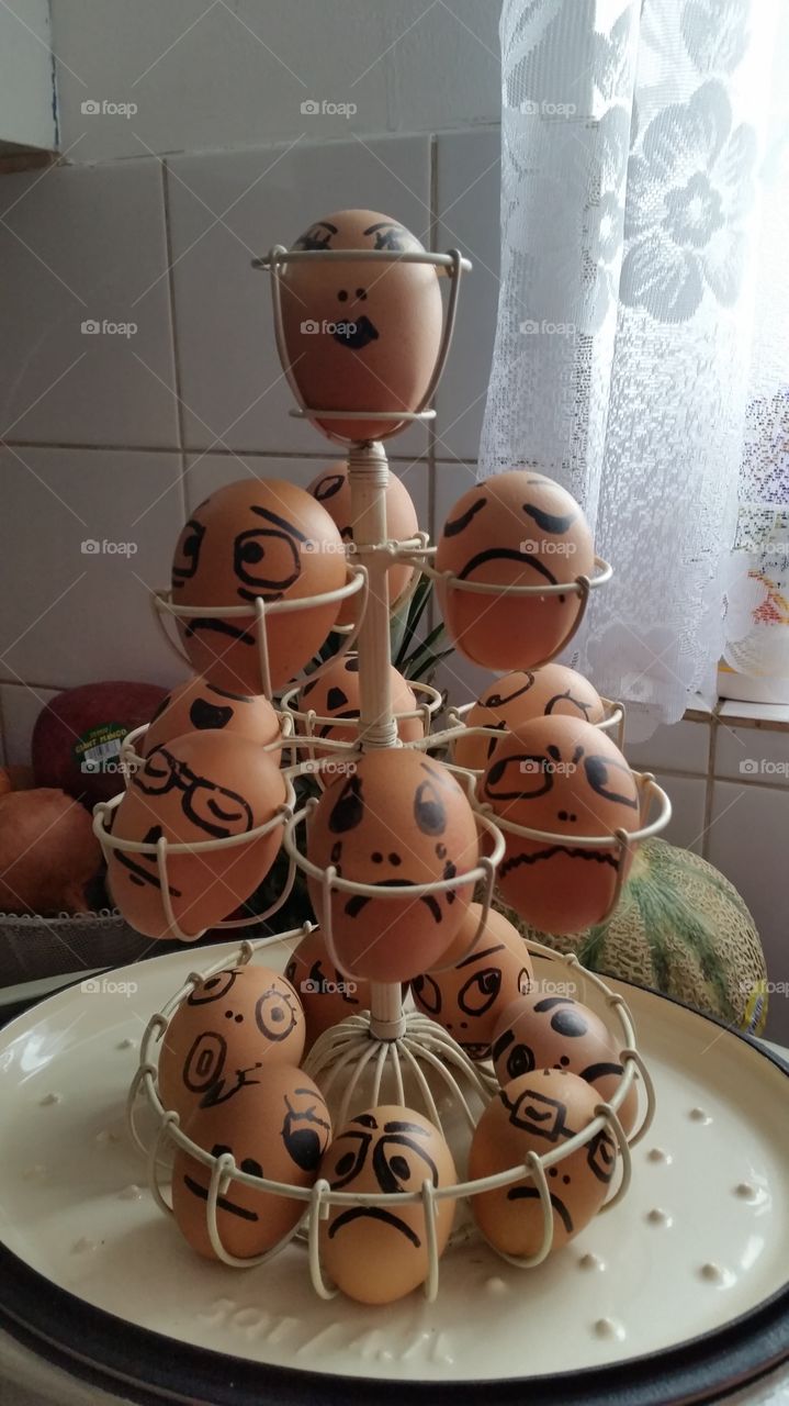 Eggs. Drawing chicken eggs