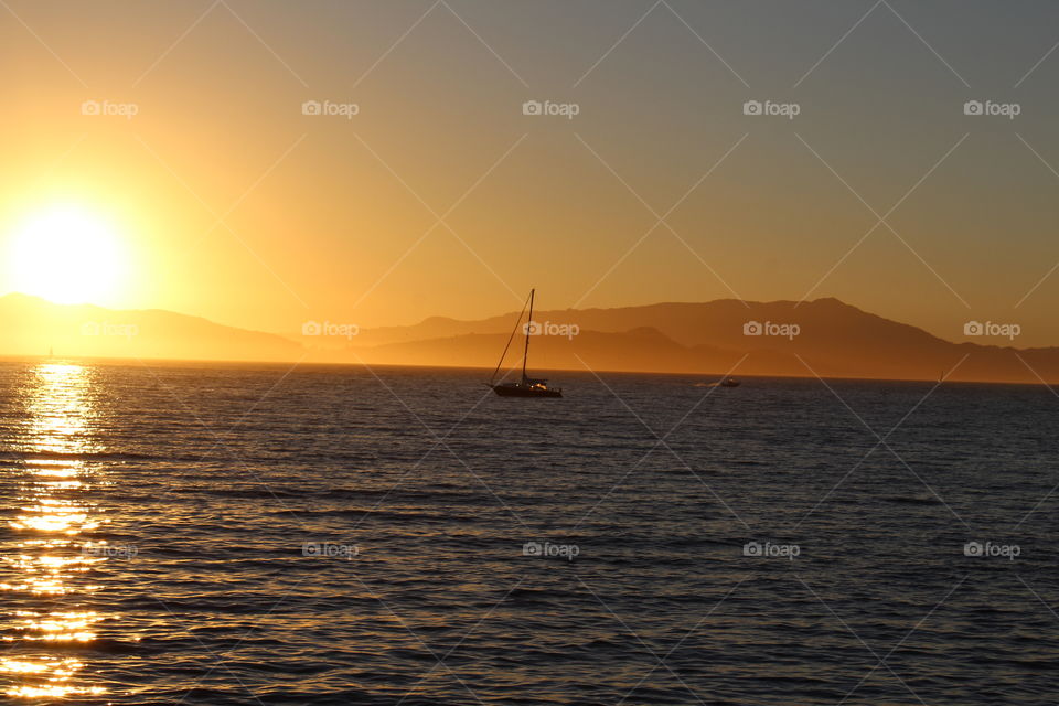 Sunset, Water, Sea, Dawn, Ocean