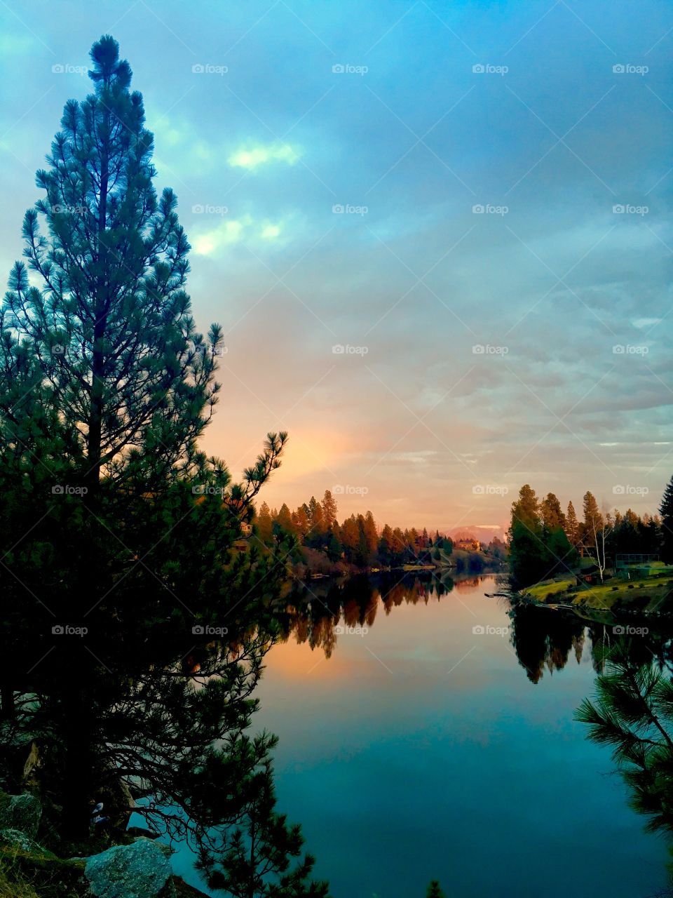 Reflection on the water