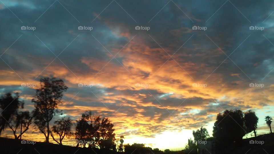 Sunset Blanket of Clouds