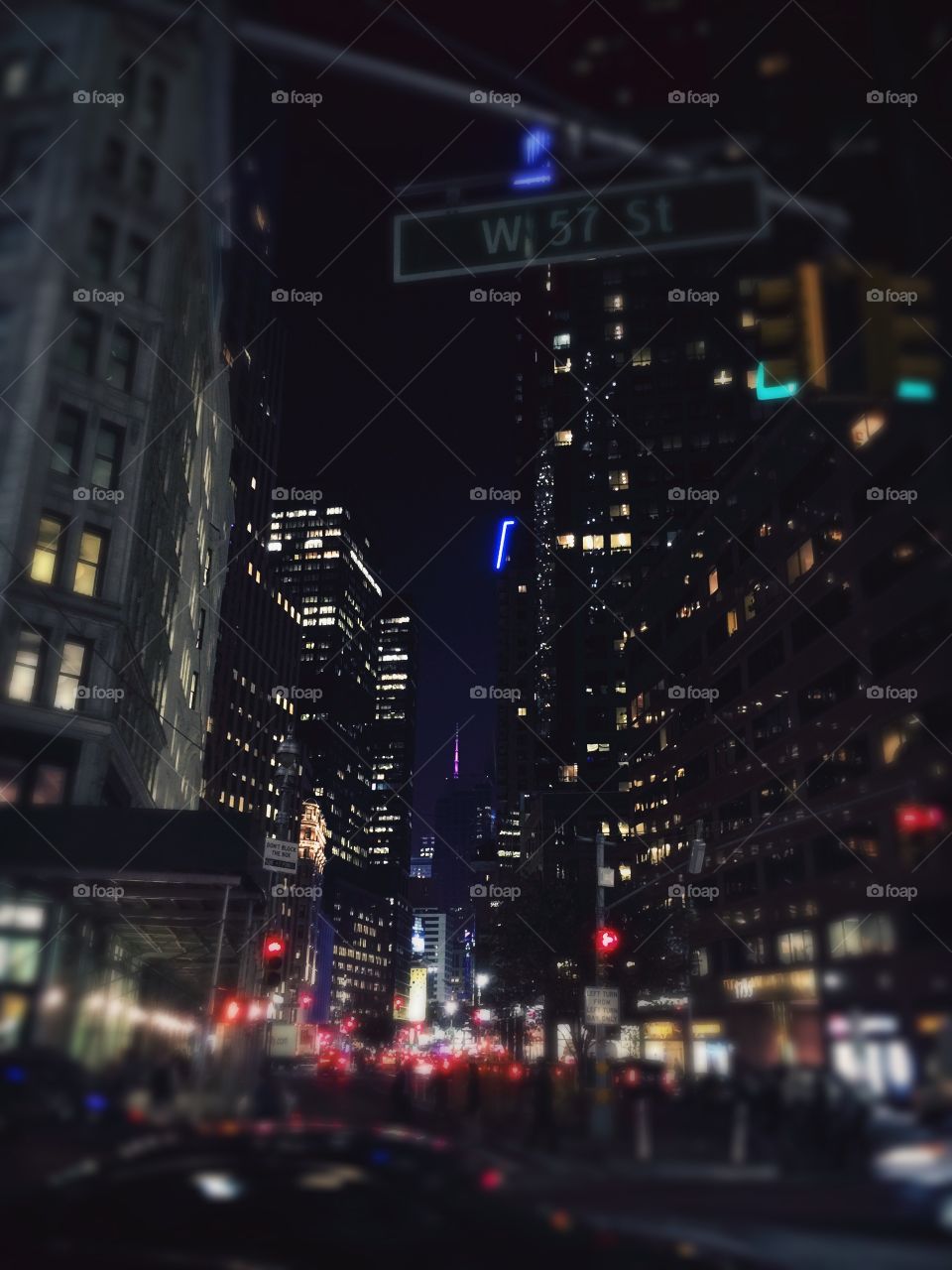 City, Traffic, Road, Skyscraper, Illuminated