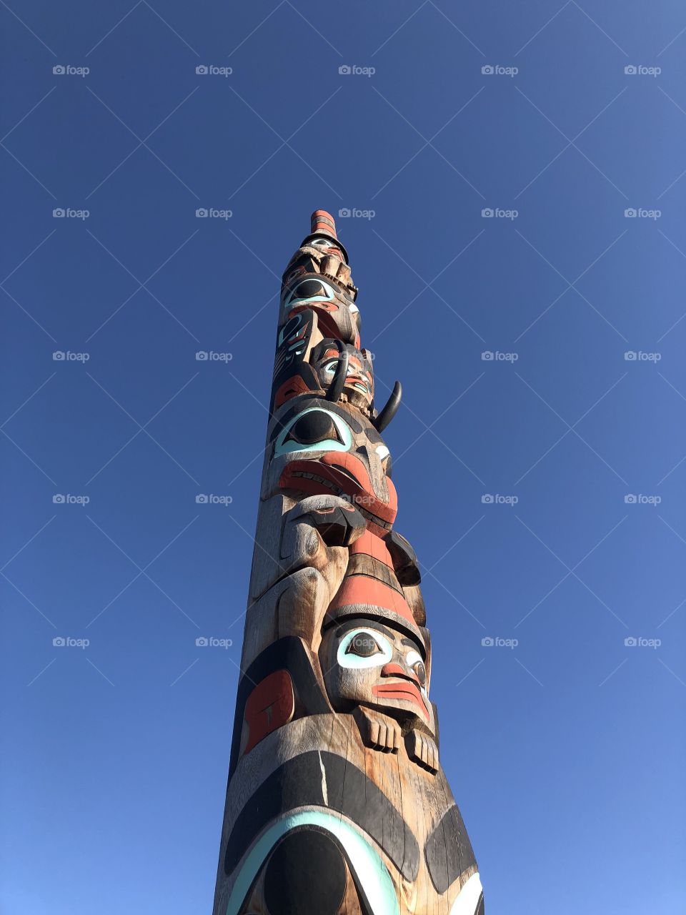 Jasper Canada Indigenous Totem Pole  