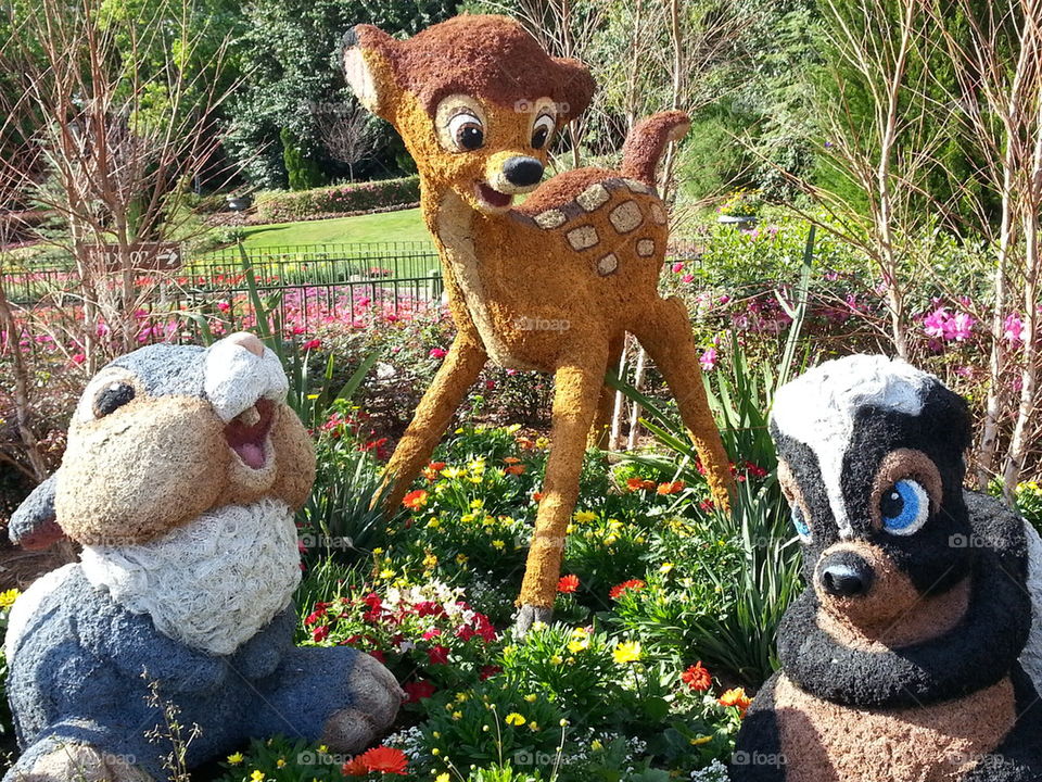 Bambi and Friends Topiary - Epcot Flower and Garden Festival