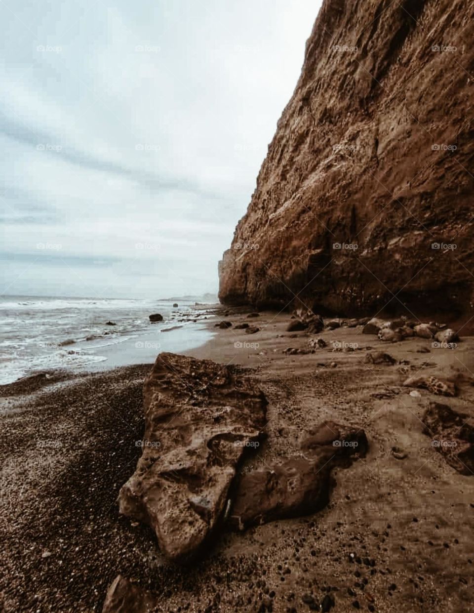 Cliff beach