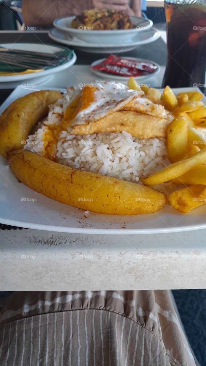 Arroz a la cubana
