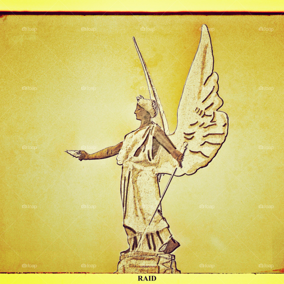 art sculpture angel drawing by Raid1968