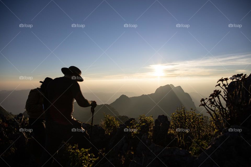 Fellow mountain tekker at Doi luang chiang dao photo spot Chiang mai Thailand