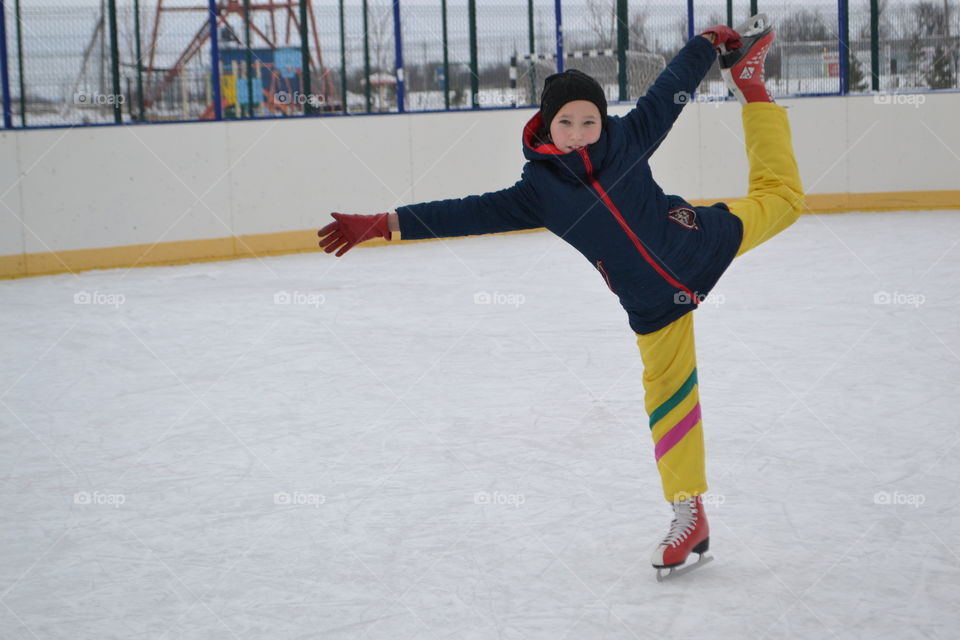 Winter activities outside