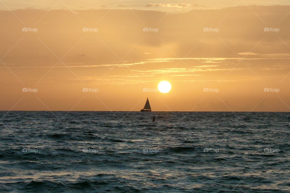 Sailing into the sunset