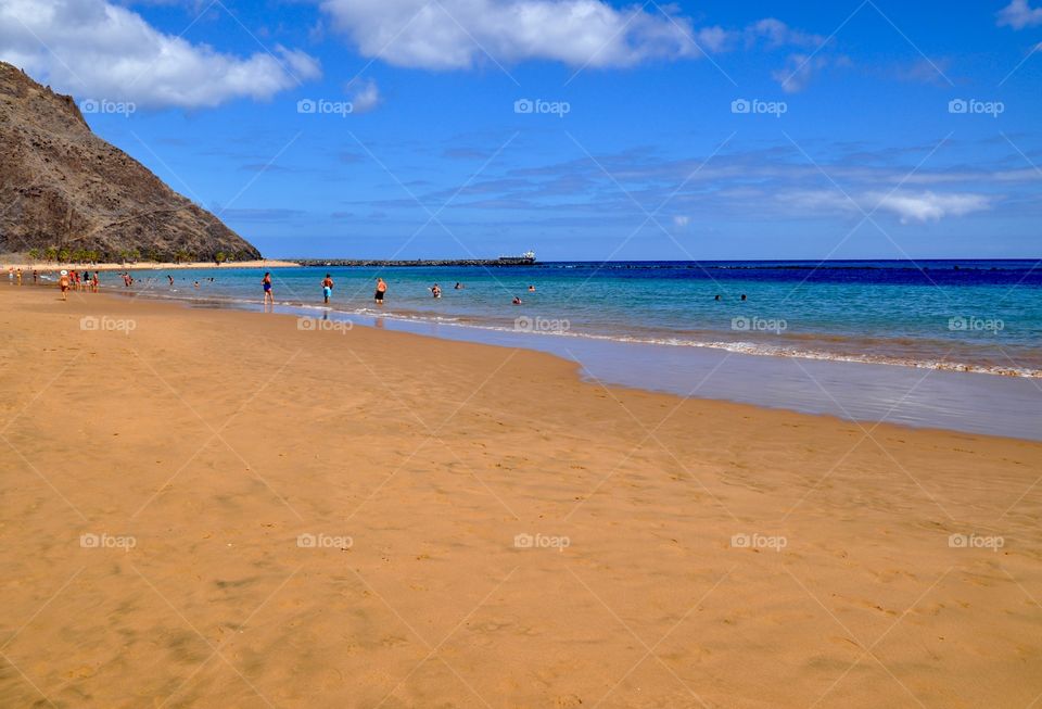 Las teresitas beach Tenerife island 
