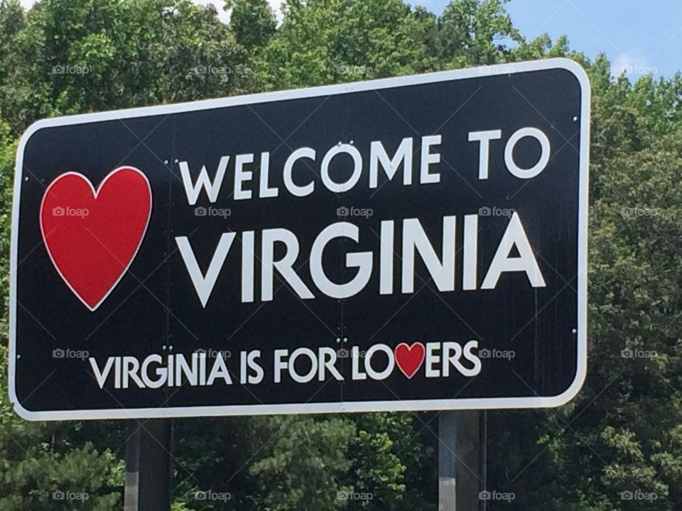 Virginia. Virginia sign