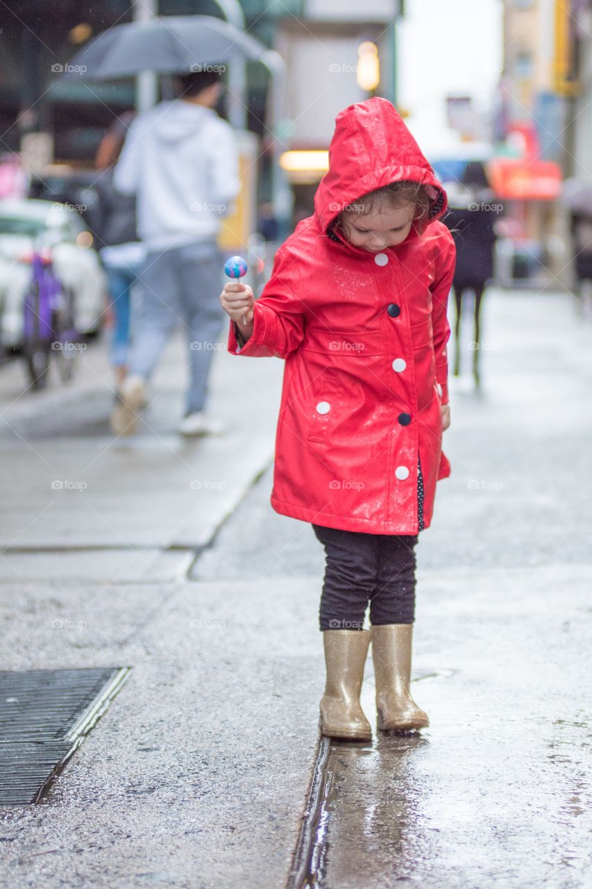Little red raincoat 