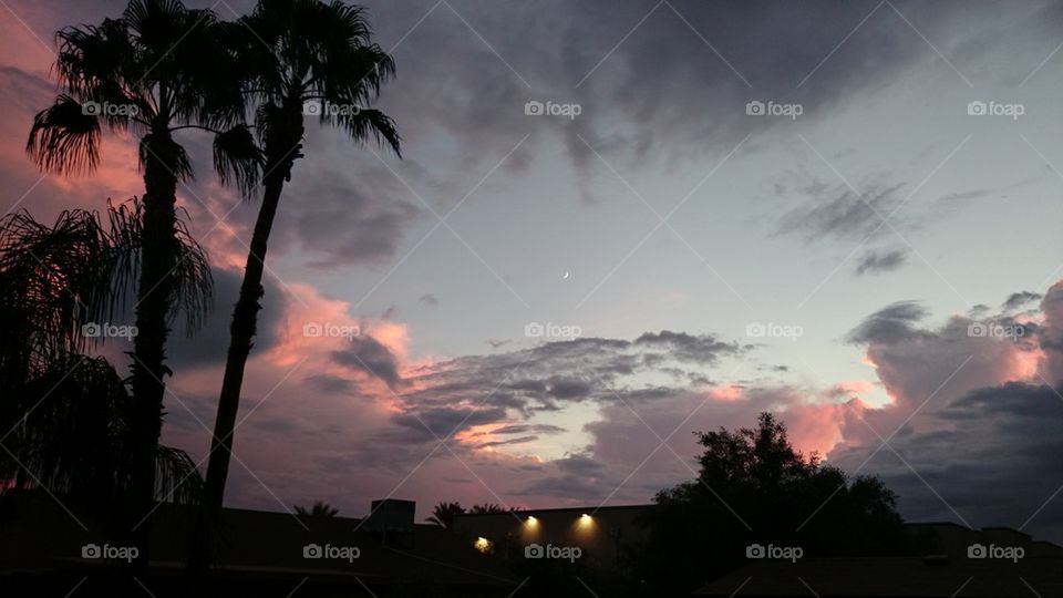 AZ stormy sunset