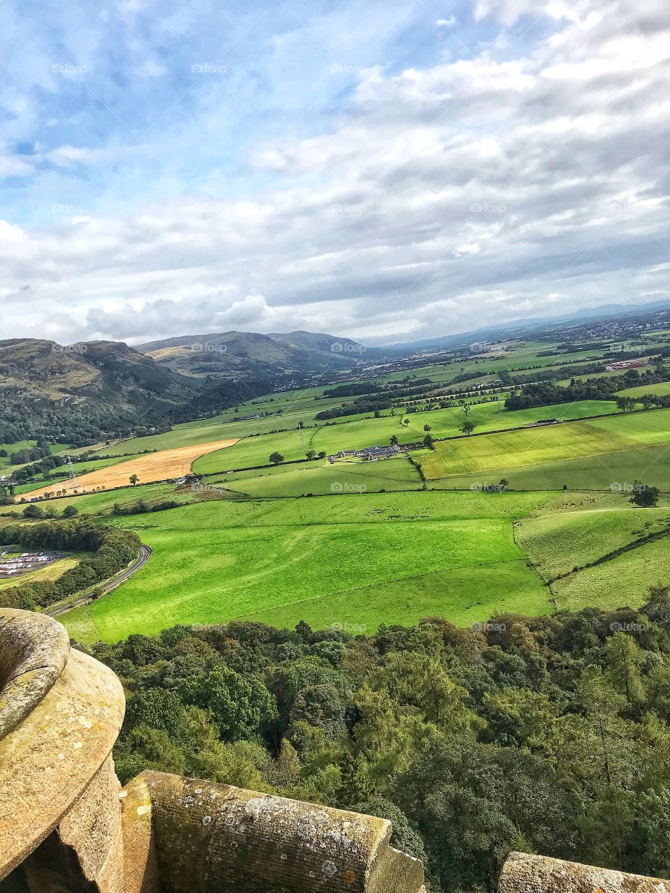 View from the top of the Wallace Monument 