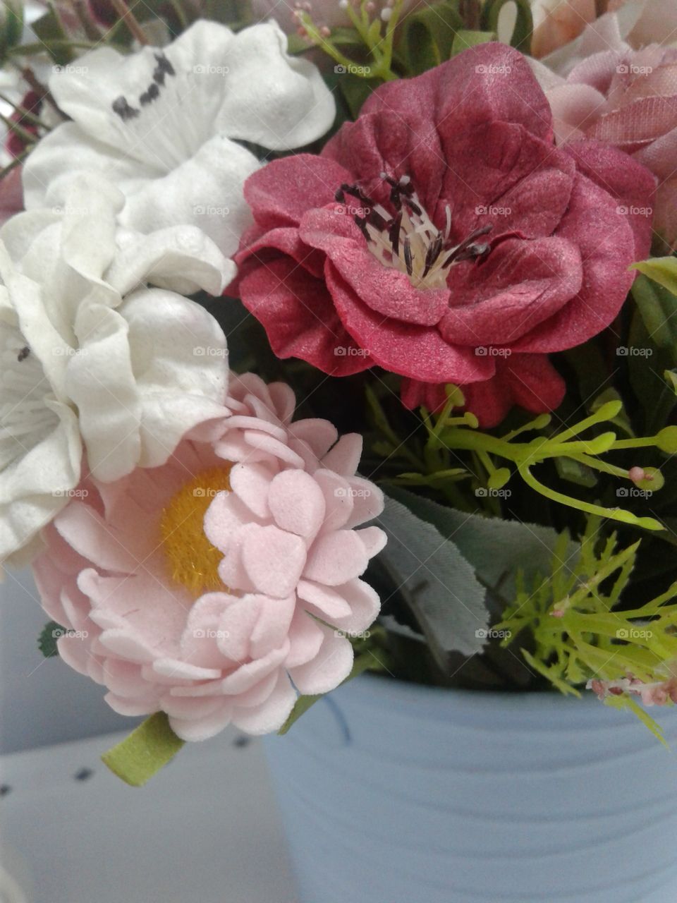 Jar of beautiful flowers