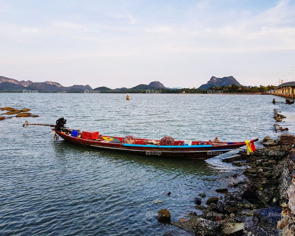 Scenic view of seashore and coastline