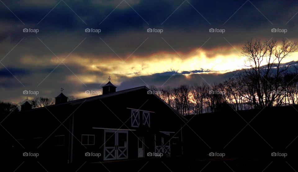 The Barn. I took this pic at the farm in Wantage New Jersey of the barn and the beautiful sky