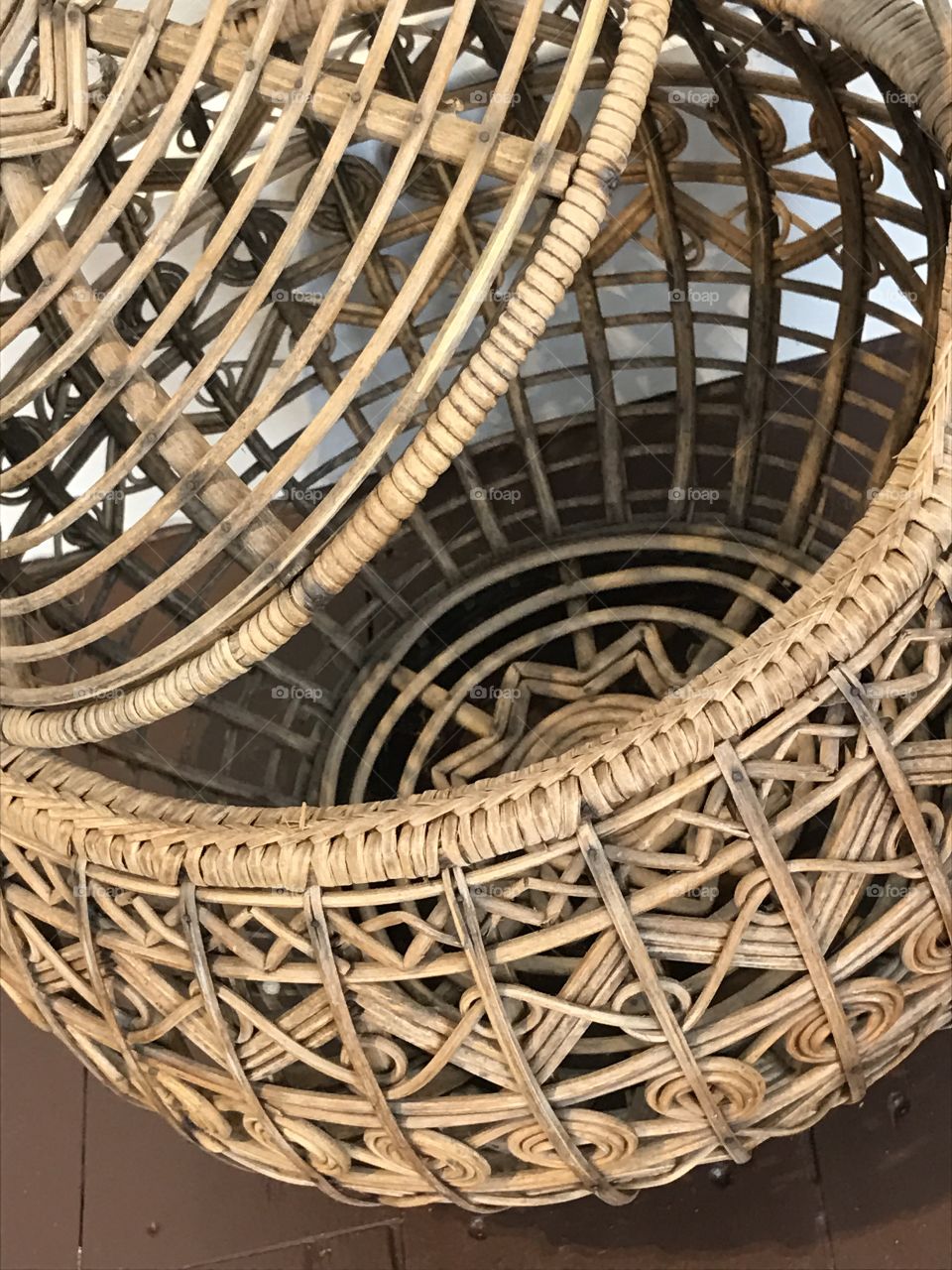 African braided basket 