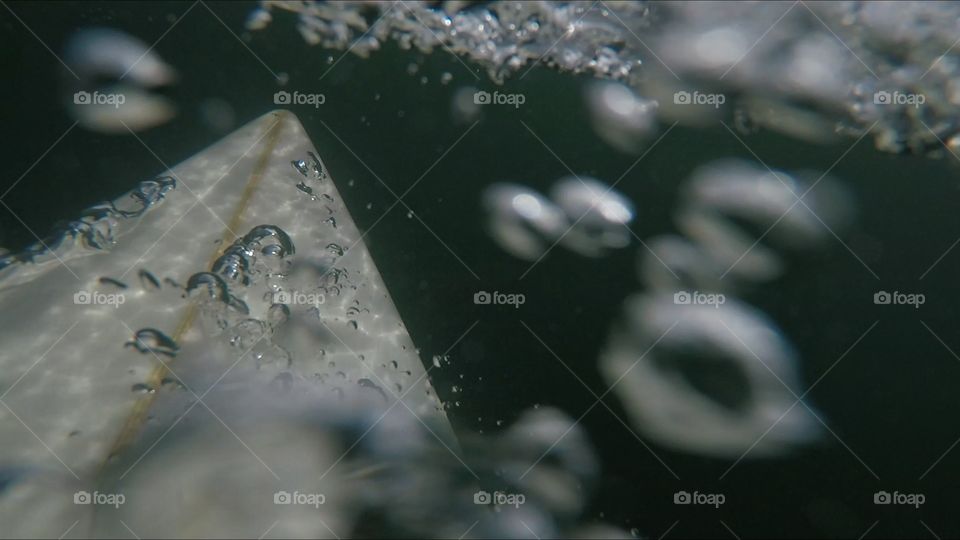 surfboard underwater