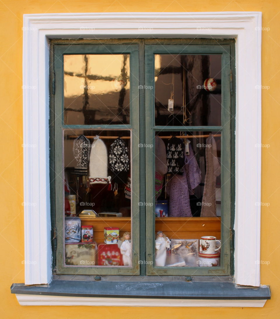 Window in Lund, Sweden.