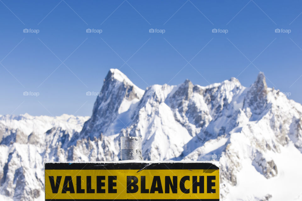 Valley Blanche signboard