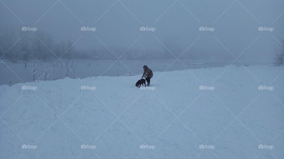 peaceful winter day with best friend