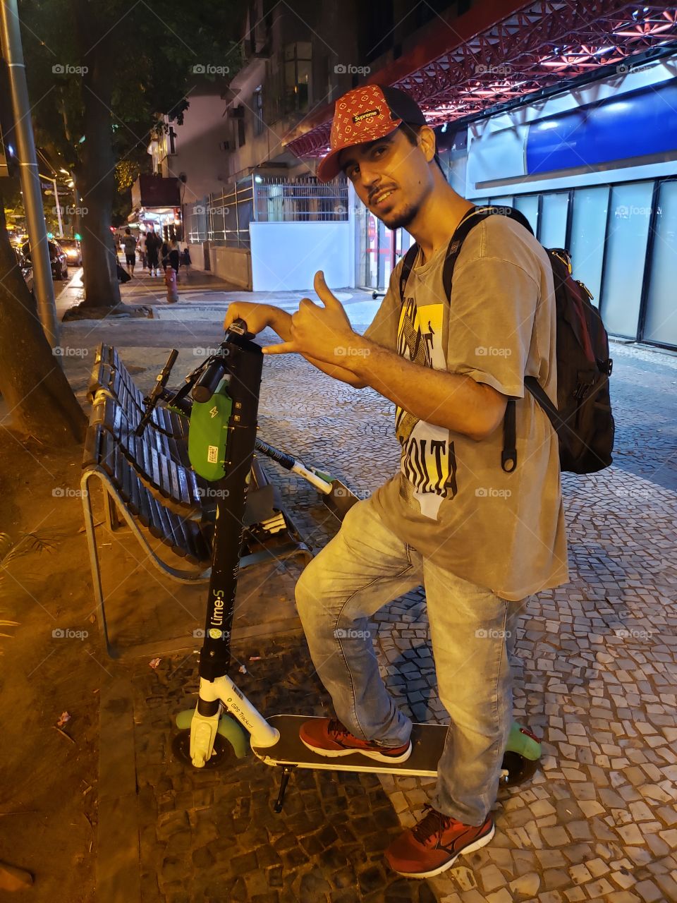 Selfie no Patinete, Alto Leblon, Rio de Janeiro, Brasil