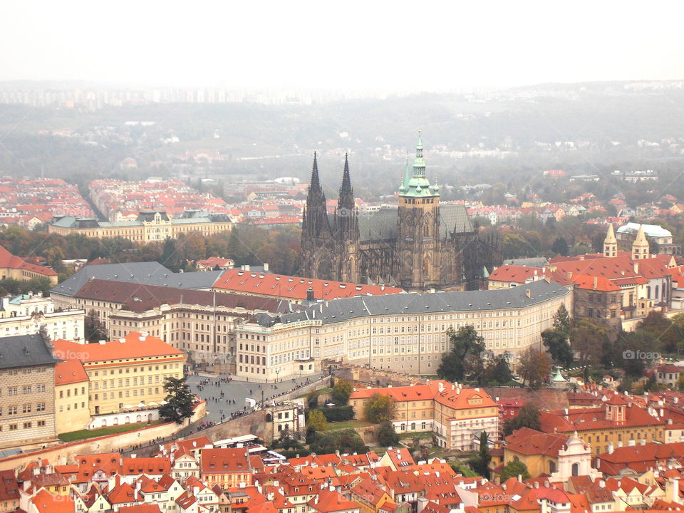 Prague Castle top view