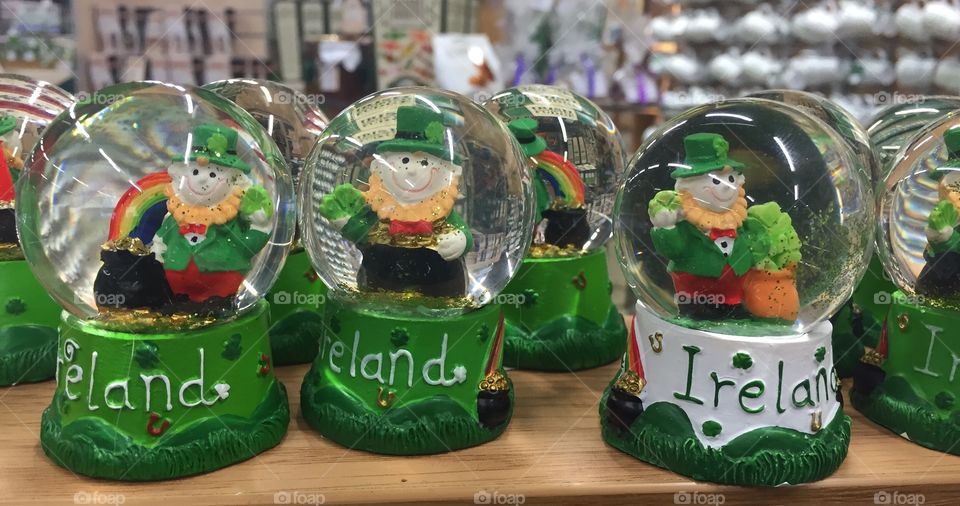 Irish snow globes 
