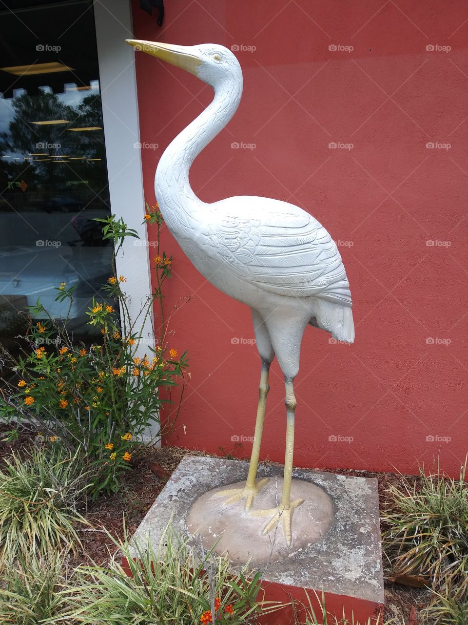 Bird statue