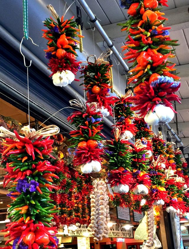 Peppers at the market