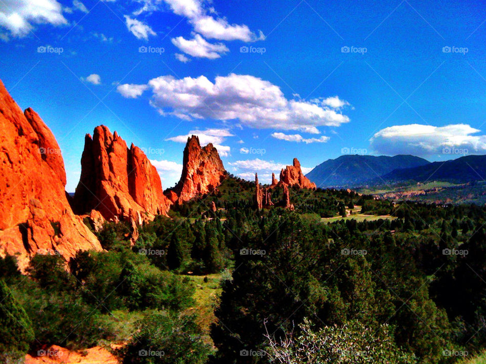 sky clouds mountains scenic by elundeen