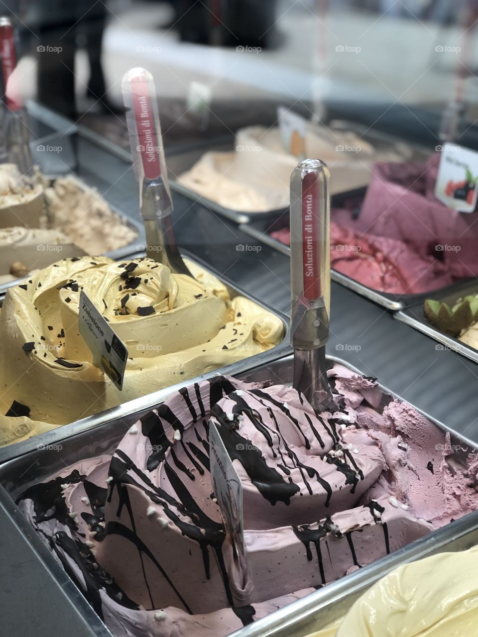 This is artisan ice cream from a store in the Mall of San Juan, located in Puerto Rico.