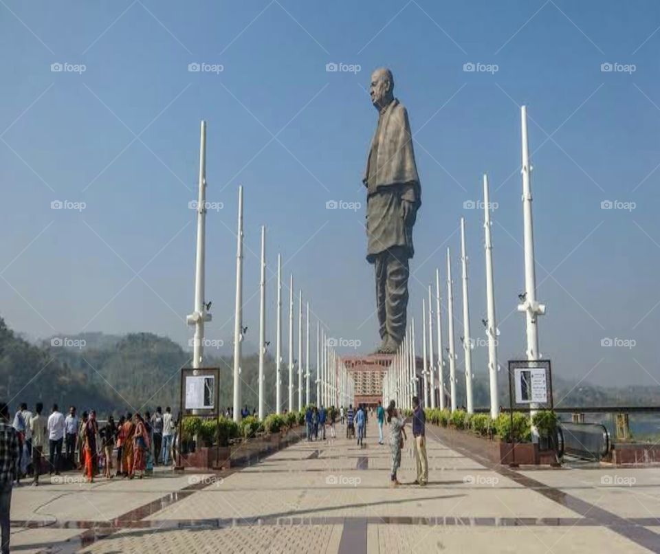 The Statue of Unity is a colossal statue of Indian statesman and independence activist Sardar Vallabhbhai Patel who was the first Home minister of independent India and the chief adherent of Mahatma.