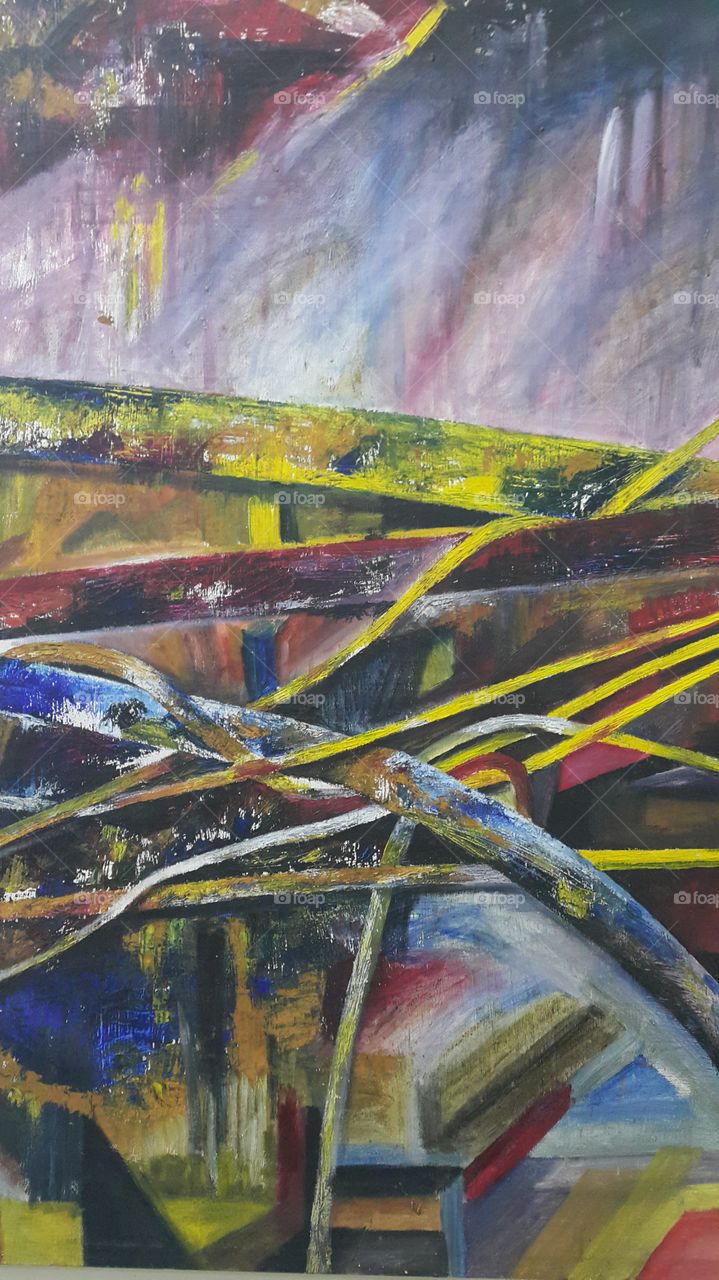 art: root: oil on canvas