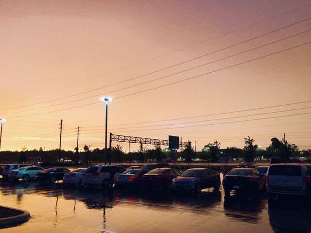 Orange as the night sky. Burning bright for all to see. 