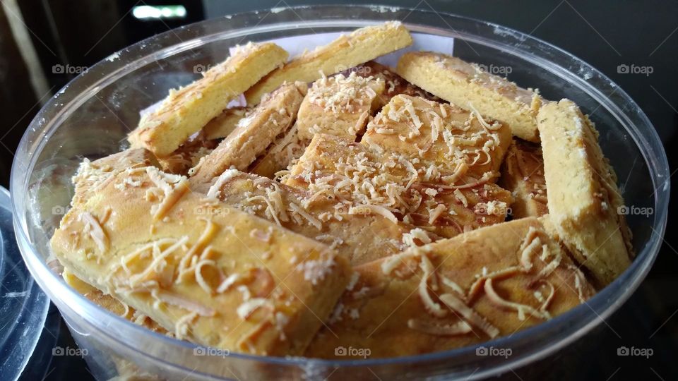 Yummy cheese chestnut pastries that are already served