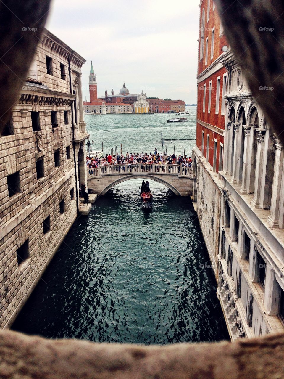 Venice. View from prison window