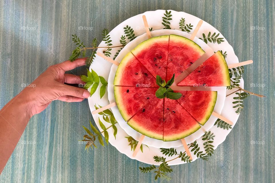 Watermelon pizza🙂