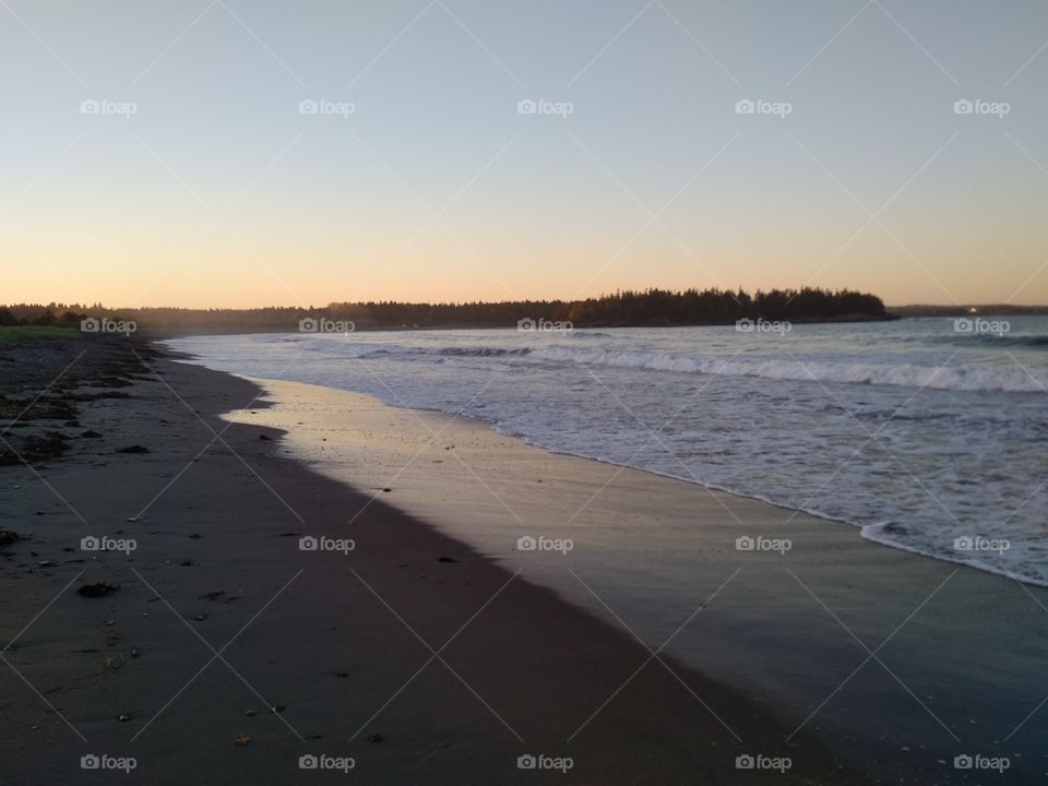 Water, Beach, Landscape, Sunset, No Person