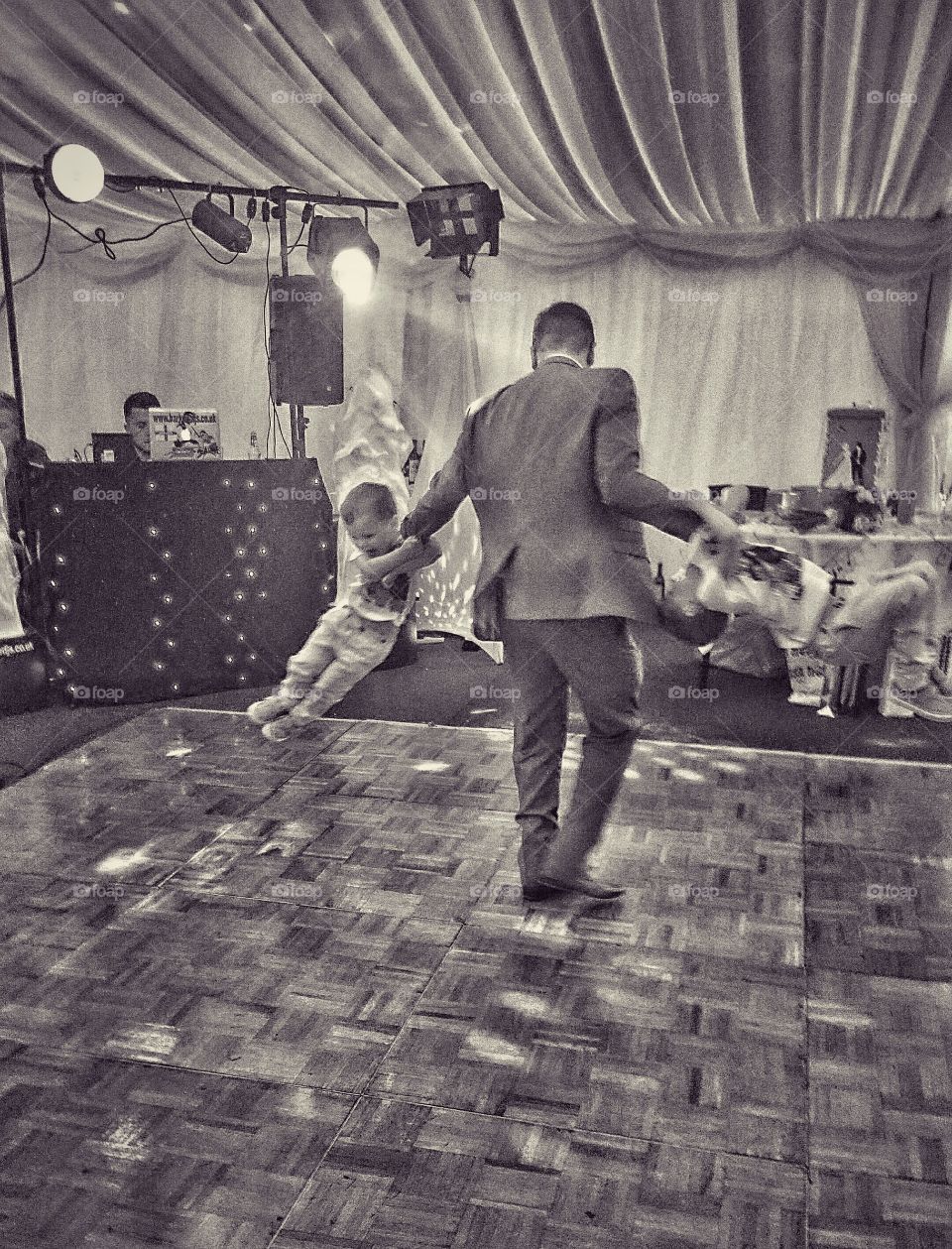 swing time. dancing to the music you spin my right round 