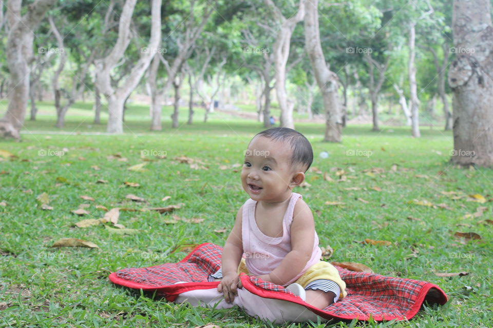baby on the park