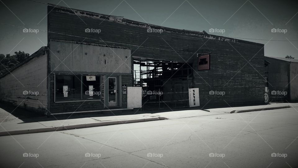 abandoned lumber yard