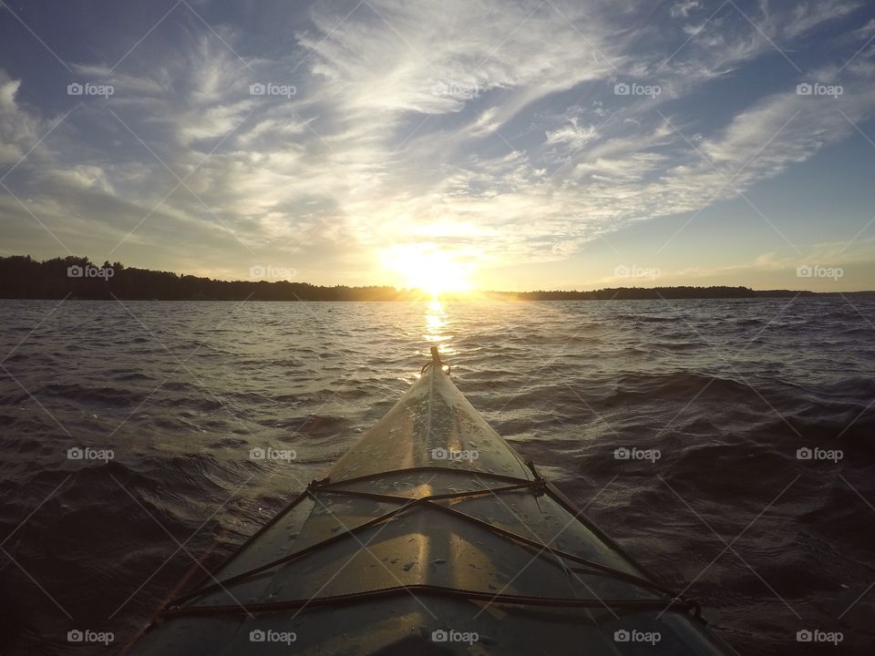 Kayaking on long Lake Michigan!